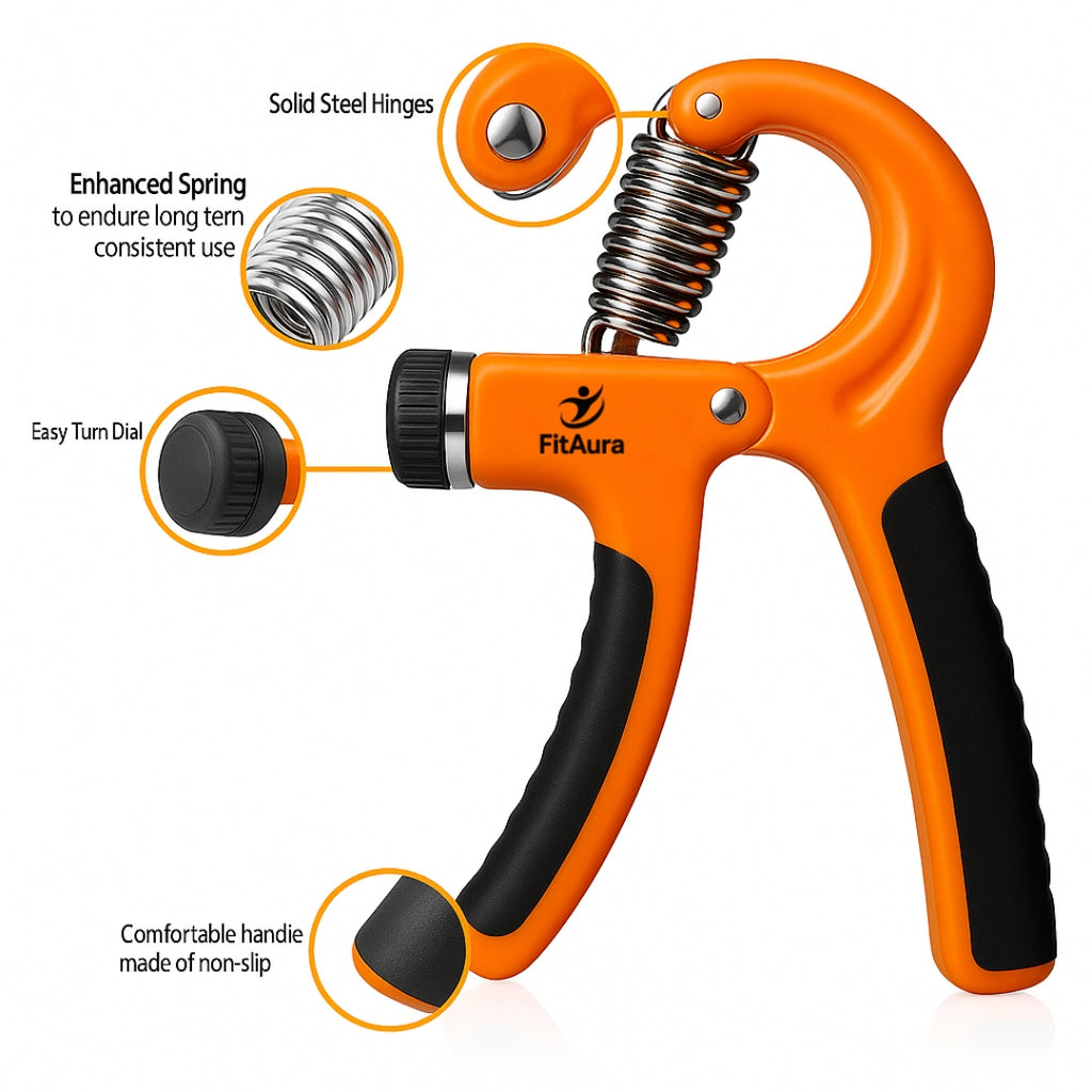 Adjustable Hand Gripper 5–60kg | Strength Trainer for Home & Gym Use Hand Grip/Fitness Grip